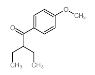 1-Butanone,2-ethyl-1-(4-methoxyphenyl)-结构式