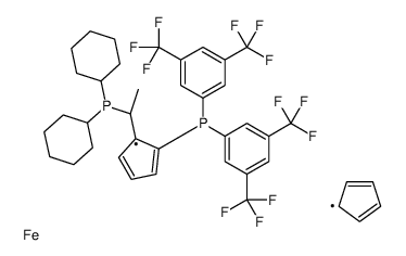 (S)-1-{(S)-2-[双[3,5-双(三氟甲基)苯基]膦基]-二茂铁基}乙基二环己基膦图片