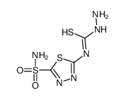 1-amino-3-(5-sulfamoyl-1,3,4-thiadiazol-2-yl)thiourea Structure