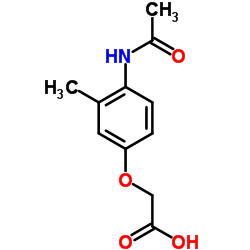 (4-Acetamido-3-methylphenoxy)acetic acid结构式