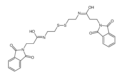 N,N'-(dithiodi-2,1-ethanediyl)bis[1,3-dihydro-1,3-dioxo-2H-isoindole-2-propionamide] Structure