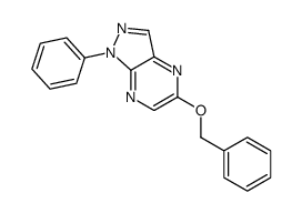 1-phenyl-5-phenylmethoxypyrazolo[3,4-b]pyrazine结构式