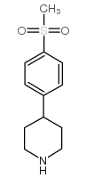 4-(4-(甲基磺酰基)苯基)哌啶结构式