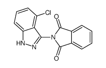 2-(4-chloro-1H-indazol-3-yl)isoindole-1,3-dione Structure