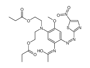 [[5-acetamido-4-[(5-nitrothiazol-2-yl)azo]-2-methoxyphenyl]imino]diethyl dipropionate picture