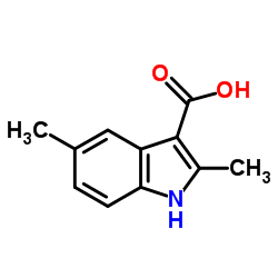 2,5-Dimethyl-1H-indole-3-carboxylic acid Structure