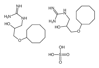 2-(3-cyclooctyloxy-2-hydroxypropyl)guanidine,sulfuric acid Structure