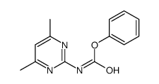 phenyl N-(4,6-dimethylpyrimidin-2-yl)carbamate结构式