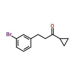 3-(3-Bromophenyl)-1-cyclopropyl-1-propanone structure