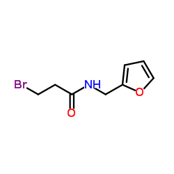 3-Bromo-N-(2-furylmethyl)propanamide结构式