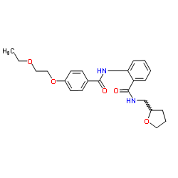 2-{[4-(2-Ethoxyethoxy)benzoyl]amino}-N-(tetrahydro-2-furanylmethyl)benzamide Structure