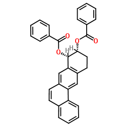 (8S,9R)-8,9,10,11-Tetrahydrotetraphene-8,9-diyl dibenzoate结构式