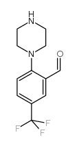 2-piperazin-1-yl-5-(trifluoromethyl)benzaldehyde Structure