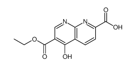 6-ethoxycarbonyl-5-hydroxy-1,8-naphthyridine-2-carboxylic acid Structure