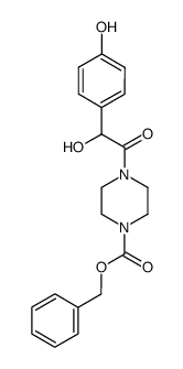 4-[2-hydroxy-2-(4-hydroxyphenyl)acetyl]piperazine-1-carboxylic acid benzyl ester Structure