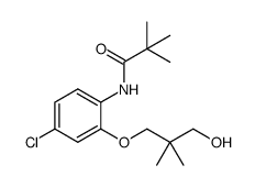 N-[4-chloro-2-(3-hydroxy-2,2-dimethylpropoxy)-phenyl]-2,2-dimethylpropanamide结构式