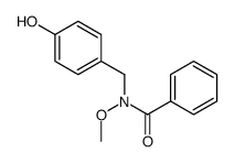 N-[(4-hydroxyphenyl)methyl]-N-methoxybenzamide结构式