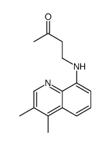 4-(3,4-二甲基喹啉-8-氨基)-丁烷-2-酮结构式