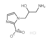 1-amino-3-(2-nitroimidazol-1-yl)propan-2-ol结构式