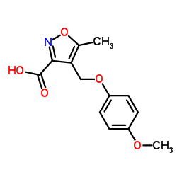 4-[(4-Methoxyphenoxy)methyl]-5-methyl-1,2-oxazole-3-carboxylic acid图片