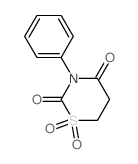 2H-1,3-Thiazine-2,4(3H)-dione,dihydro-3-phenyl-, 1,1-dioxide Structure