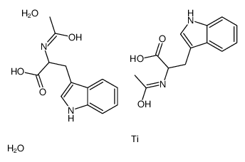 bis(N-acetyl-DL-tryptophanato-O,ON)dihydroxytitanium结构式