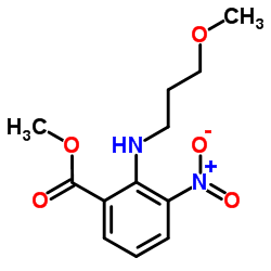 Methyl 2-[(3-methoxypropyl)amino]-3-nitrobenzoate结构式