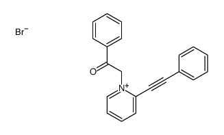 1-phenyl-2-[2-(2-phenylethynyl)pyridin-1-ium-1-yl]ethanone,bromide结构式