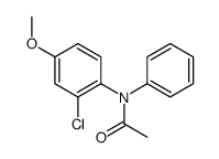 N-(2-chloro-4-methoxyphenyl)-N-phenylacetamide结构式