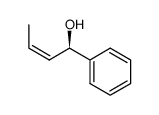 (R)-(Z)-1-hydroxy-1-phenyl-2-butene结构式