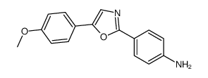 4-[5-(4-methoxyphenyl)-1,3-oxazol-2-yl]aniline Structure