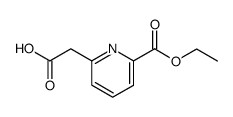 6-ethoxycarbonylmethylpyridine-2-carboxylic acid Structure