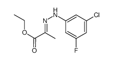 ethyl 2-(3-chloro-5-fluorophenylhydrazino)propionate Structure