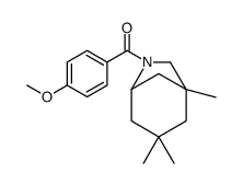 (4-methoxyphenyl)-(3,3,5-trimethyl-7-azabicyclo[3.2.1]octan-7-yl)methanone结构式