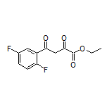 4-(2,5-二氟苯基)-2,4-二氧代丁酸乙酯结构式