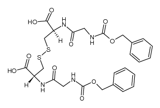 N.N'-bis-(N-benzyloxycarbonyl-glycyl)-L-cystine Structure