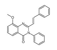 4(3H)-Quinazolinone,8-methoxy-3-phenyl-2-styryl- (6CI)结构式