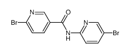 6-bromo-N-(5-bromopyridin-2-yl)nicotinamide Structure