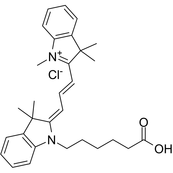 Cyanine3 carboxylic acid结构式