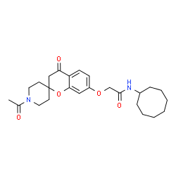 2-[(1'-Acetyl-4-oxo-3,4-dihydrospiro[chromene-2,4'-piperidin]-7-yl)oxy]-N-cyclooctylacetamide picture