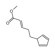 methyl 5-cyclopenta-2,4-dien-1-ylpent-2-enoate结构式