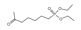 diethyl 6-oxo-n-heptylphosphonate结构式