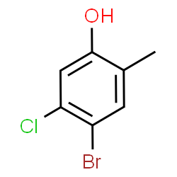 4-Bromo-5-chloro-2-methylphenol structure