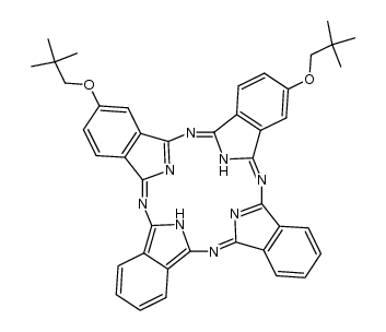 2,9-dineopentoxyphthalocyanine结构式