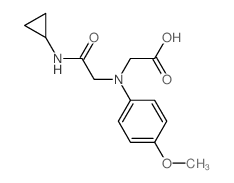 [[2-(Cyclopropylamino)-2-oxoethyl]-(4-methoxyphenyl)amino]acetic acid Structure