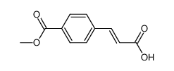 (2E)-3-[4-(methoxycarbonyl)phenyl]prop-2-enoic acid Structure