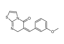 (E)-6-(3-甲氧基亚苄基)-6,7-二氢-5H-噻唑并[3,2-a]嘧啶-5-酮结构式