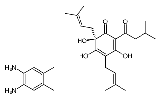 4,5-dimethyl-o-phenylenediamine, compound with (-)-humulone Structure