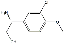 (2R)-2-AMINO-2-(3-CHLORO-4-METHOXY-PHENYL)ETHANOL结构式