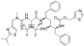 Ritonavir-d6 Structure